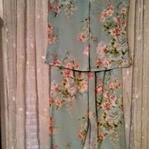 Oscar de Larenta sleeveless pajama set